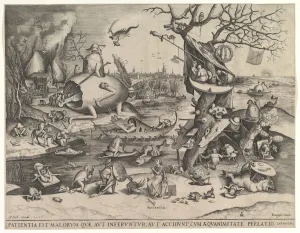 Drucke von Geduld (Patientia), 1557 Pieter Bruegel Der Ältere Drucke: Geduld (Patientia), 1557. Schöpfer: Pieter van der Heyden