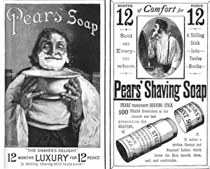 Black And White Vintage Ads Drucke: Pears Soap, 1888. Creator: Unknown