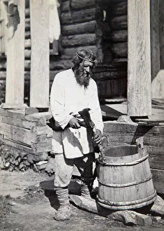 Rural Life Images Drucke: A peasant, 1890s