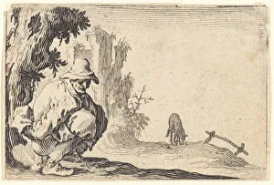 Bauer im Notlande, um 1622 von Jacques Callot
