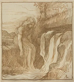 Agricultural Worker Portraits Drucke: Peasant at the Source. Creator: Alphonse Legros