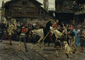 Peders Sonnänvädrs und Meister Knuts Schandeintrag in Stockholm 1526, 1879. Erfinder: Carl Gustaf Hellqvist