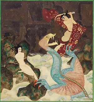 Perseus And Andromeda Story Drucke: Perseus and Andromeda. Creator: Dulac, Edmund (1882-1953)