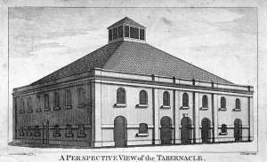 British Christian Buildings Drucke: Perspective view of Whitefields Tabernacle, Moorfields, London, 1772. Artist: J Lodge