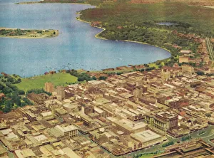 Australian Urban Landscape Drucke: Perth from the Air, c1947. Creator: Unknown