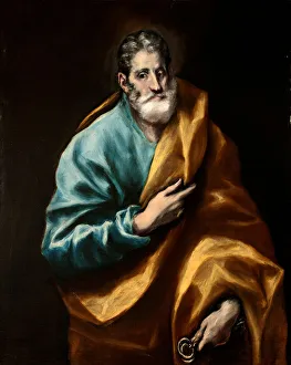 Petrus der Apostel. Künstler: El Greco, Dominiko (1541-1614)