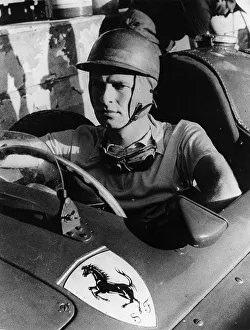 Pietro Colombo im Ferrari 1956, Künstler unbekannt