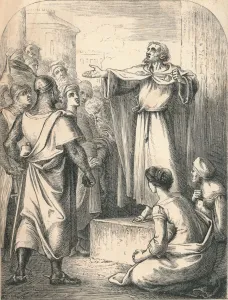 First Crusade Drucke: Peter Preaching the First Crusade, 1869