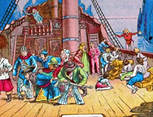 Coloured Lantern Slides Drucke: Peter to the rescue, c1905