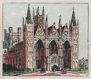 Peterborough Cathedral Drucke: Peterborough, c1910