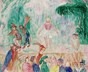 Belgian Fine Art Drucke: Petit theatre, c1916. Creator: Ensor, James (1860-1949)
