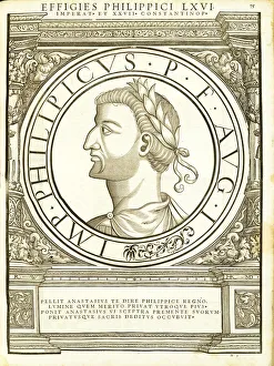 Ancient Roman Emperors List Drucke: Philippicus, 1559