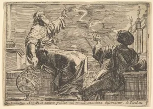 Metropolitan Museum Of Art Prints Drucke: Two Philosophers Watching an Eclipse, 1615-42. Creator: Pierre Brebiette