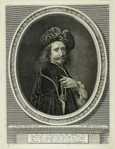 Art Institute Chicago Collection Drucke: Pierre Dupuis, Painter to the King, 1663. Creator: Antoine Masson