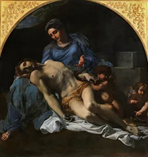 Baroque Art Collection Drucke: Pietà, 1600. Creator: Carracci, Annibale (1560-1609)