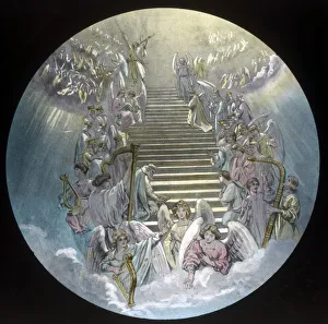 John Bunyan Art Drucke: Pilgrims before the Throne, c1910. Creator: Unknown