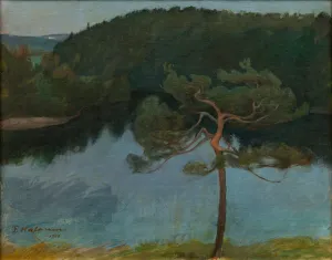 Eiche am Ufer, 1900
