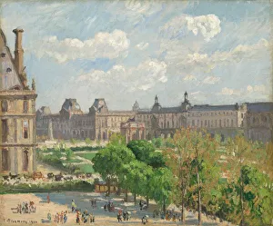 Drucke von Platz des Karussells, Paris, 1900 Camille Pissarro Drucke: Platz des Karussells, Paris, 1900. Ersteller: Camille Pissarro