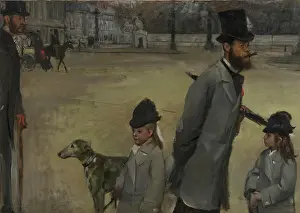 Drucke von Place de la Concorde, 1875 Platz der Eintracht, 1875 Edgar Degas Drucke: Place de la Concorde, 1875. Künstler: Edgar Degas