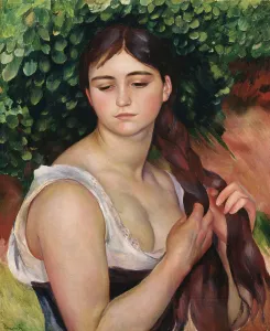 French Impressionism Masterpieces Drucke: The Plait, 1886-1887