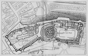 British Castles Drucke: Plan of the Castle, 1895