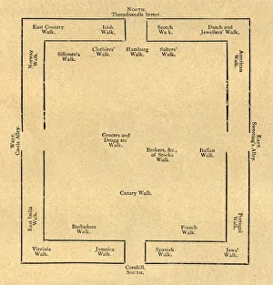 Cassell Company Limited Prints Drucke: Plan of the Exchange in 1837, (1897). Creator: Unknown