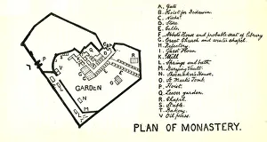 Plan des Klosters von St. Anton, um 1915. Ersteller: Mark Sykes