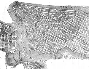 Plan von New York, 1854. Ersteller: Unbekannt.