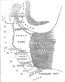 Plan des Operationen gegen Bushire, 1857. Ersteller: Unbekannt.