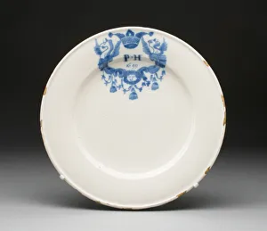 Applied Arts Of Europe Drucke: Plate, Haarlem, 1699. Creator: Unknown