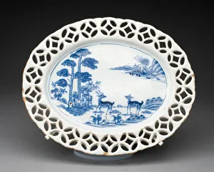 Applied Arts Of Europe Drucke: Platter, Dublin, c. 1740. Creator: Unknown