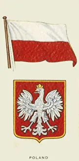 Polish Flag Drucke: Poland, c1935. Creator: Unknown