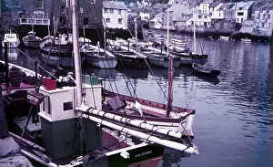 Polperro Harbour Drucke: Polperro Harbour, Cornwall, c1955. Creator: Arthur Charles Kirby Ware
