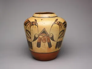 Animal Motifs In Art Drucke: Polychrome Jar, c. 1920. Creator: Unknown