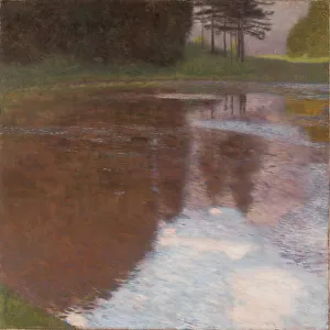 Drucke von Stillen Teich, 1899. In der Sammlung des Leopoldmuseums Wien zu finden Gustav Klimt Drucke: Stillen Teich, 1899. Künstler: Klimt, Gustav (1862-1918)