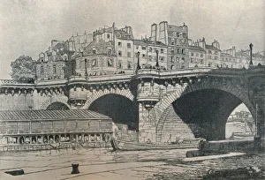River Seine France Drucke: Pont Neuf, Paris, c1911