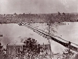 Pondu-Bridge, Broadway-Landing am Appomattok-River 1861 - 65