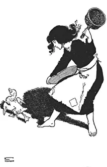 William Heath Robinson Prints Drucke: The Poor Duckling Was Scorned By All, c1930. Artist: W Heath Robinson