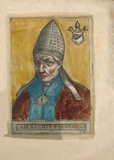 Roman Catholicism Images Drucke: Pope Alexander II. Creator: Unknown