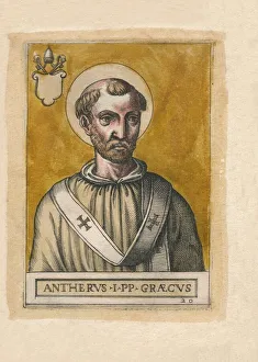 Roman Catholicism Art Drucke: Pope Anterus. Creator: Unknown