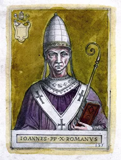 Catholic Religious Icons Drucke: Pope John X