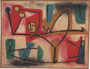 Drucke von Übermut (Exuberanz), 1939. Fund im Sammlung des Zentrums Paul Klee, Bern Paul Klee Drucke: Übermut, Exzentrizität oder exzentrische Persönlichkeit sind Merkmale von Menschen mit Asperger-Syndrom