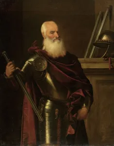 Drucke von Portrait des Admirals Vincenzo Capello, 1575 Tizian Drucke: Porträt des Admirals Vincenzo Capello, 1575. Ersteller: Werkstatt von Tizian.