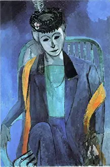 Drucke von Porträt der Künstlerfrau, 1913 Henri Matisse Drucke: Bildnis der Künstlerfrau, 1913