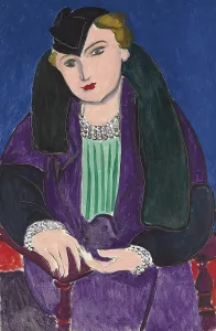 Drucke von Porträt im blauen Mantel, 1935. Privatsammlung Henri Matisse Drucke: Portrait im blauen Mantel, 1935. Künstler: Matisse, Henri (1869-1954)