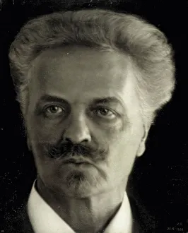 Porträt von August Strindberg, 1908. Ersteller: Herman Andersson