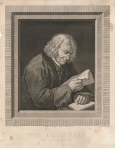 Neoclassicism Portraits Drucke: Portrait of Benjamin Franklin