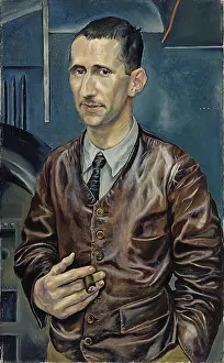 Porträt von Bertolt Brecht, um 1926. Künstler: Schlichter, Rudolf (1890-1955)