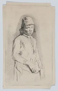 Antique Etchings For Sale Drucke: Portrait of a boy. Creator: Anon