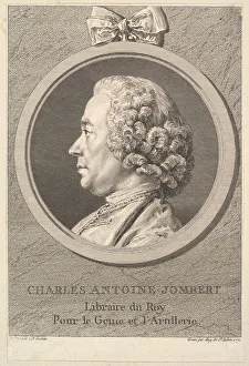 Porträt von Charles Antoine Jombert, 1770. Ersteller: Augustin de Saint Aubin
